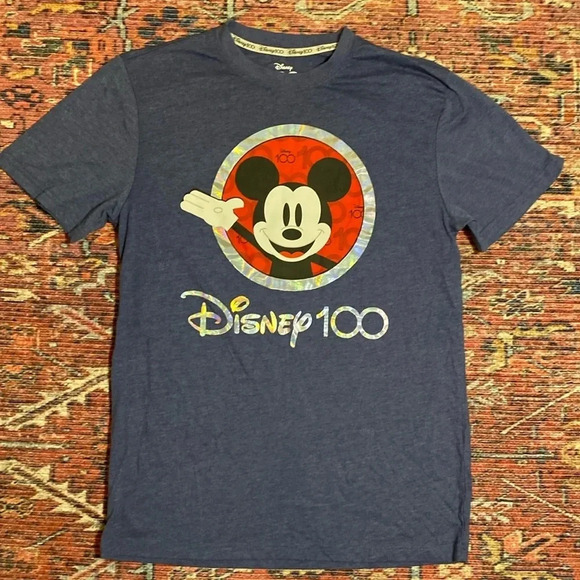 Like New Disney 100 Short Sleeve T Shirt Adult size Small Mickey Mouse Disney100 - Picture 1 of 8